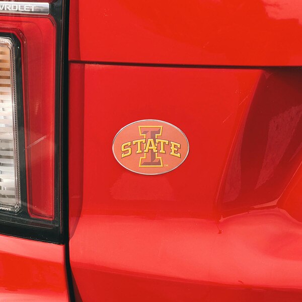 I-State Cardinal Color Aluminum Auto Emblem (with adhesive tape backing)